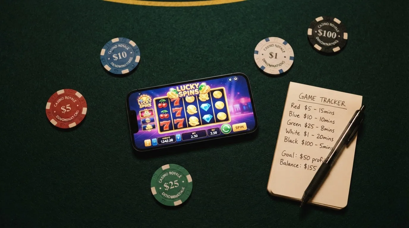 Varios logos de casinos online con licencia española dispuestos sobre una tabla comparativa con datos de tiradas y wagering